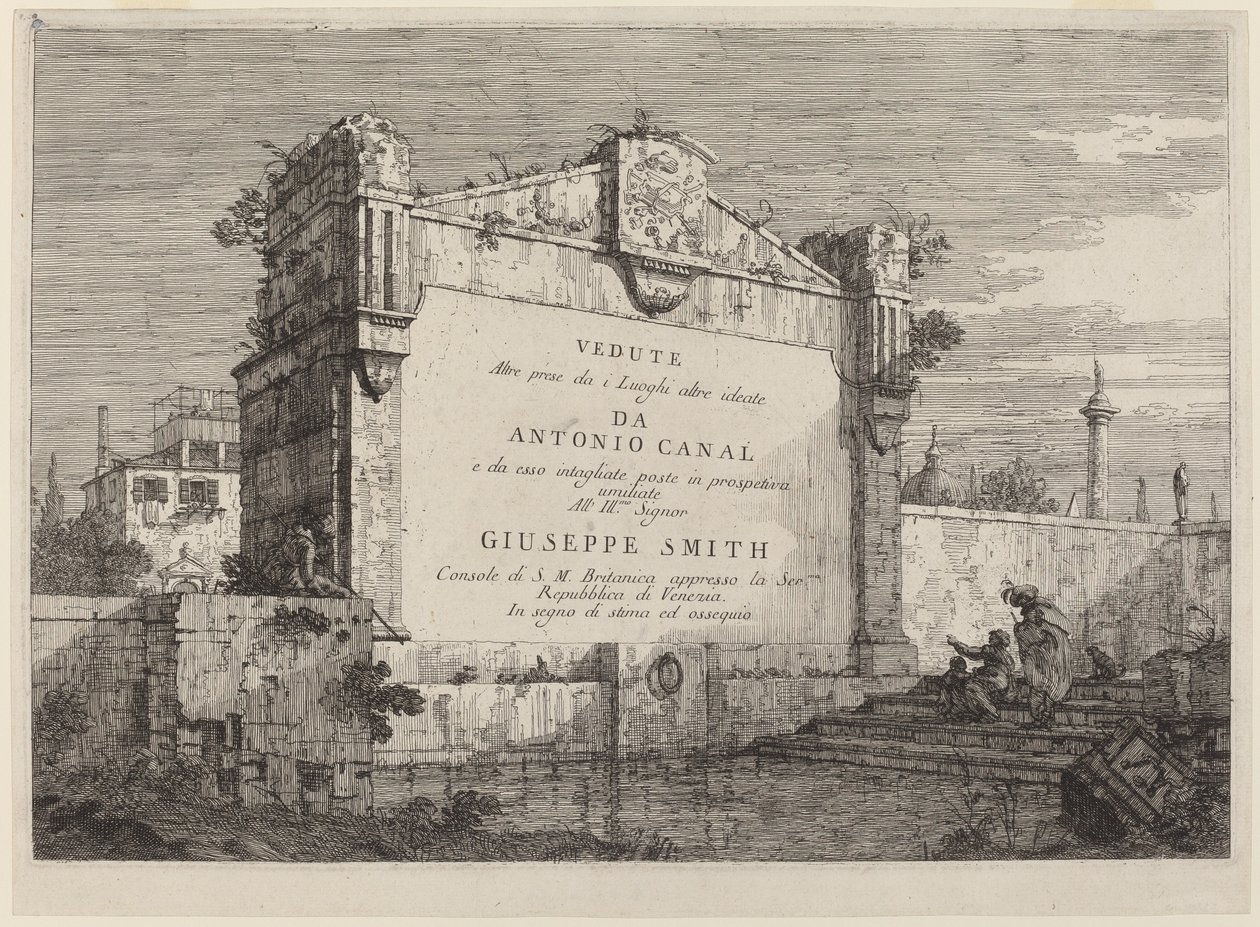 Címtábla, c. 17351746. alkotó: Canaletto