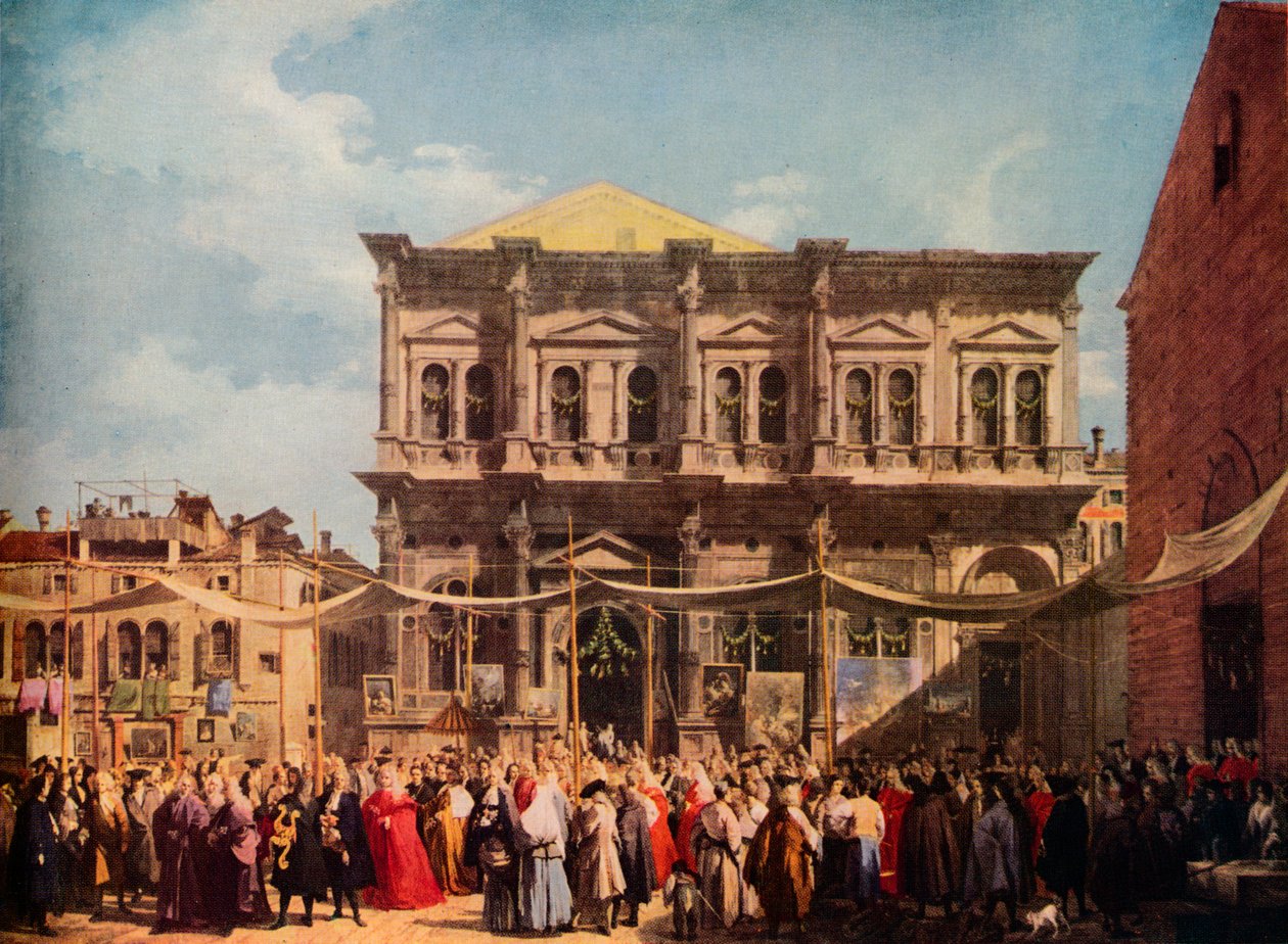Velence: Szent Rókus ünnepe, 1735, 1938 alkotó: Giovanni Antonio Canal