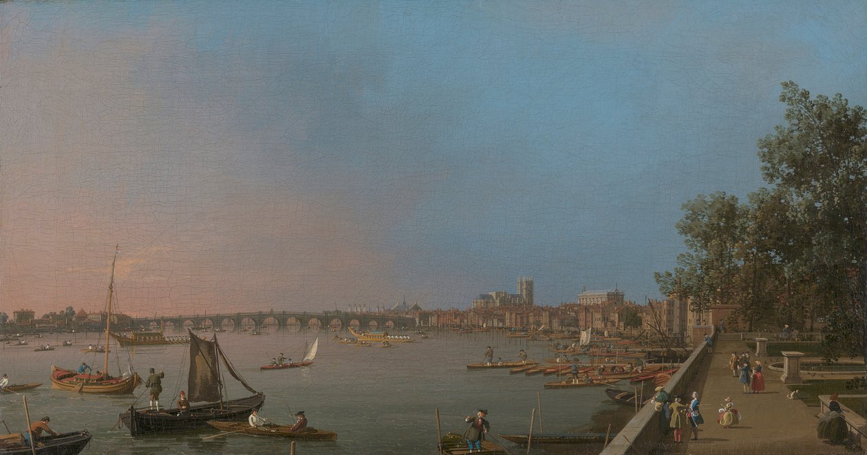 Westminster a Somerset House teraszának közelében alkotó: Canaletto