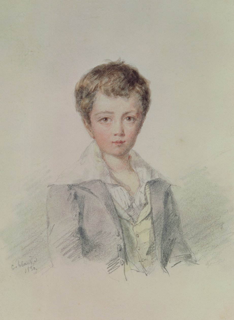 Maurice Sand (1823-89) (pasztell, papír) alkotó: Candide Blaize