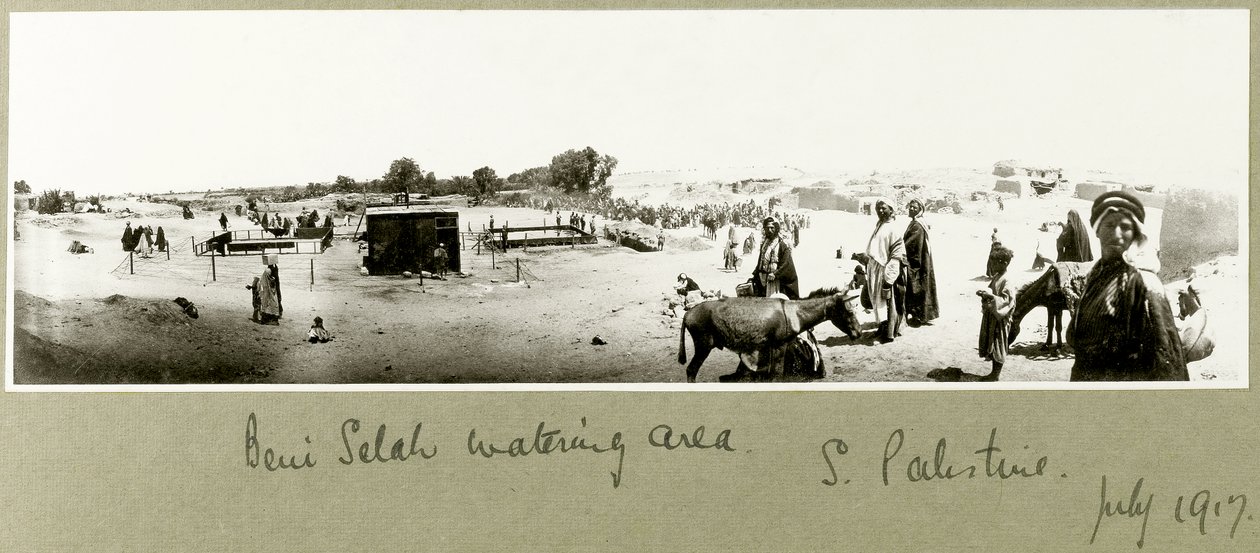 Beni Saleh vízterület, 1917. július alkotó: Capt. Arthur Rhodes