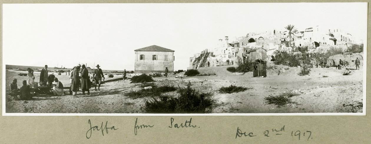 Jaffa délről, 1917. december 2. alkotó: Capt. Arthur Rhodes