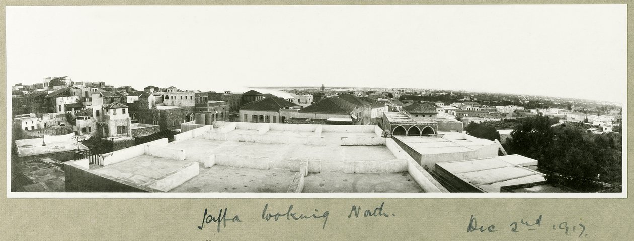 Jaffa északra néz, 1917. december 2 alkotó: Capt. Arthur Rhodes