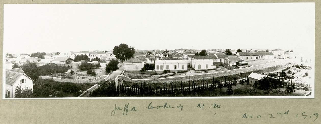 Jaffa északnyugatra néz, 1917. december 2 alkotó: Capt. Arthur Rhodes