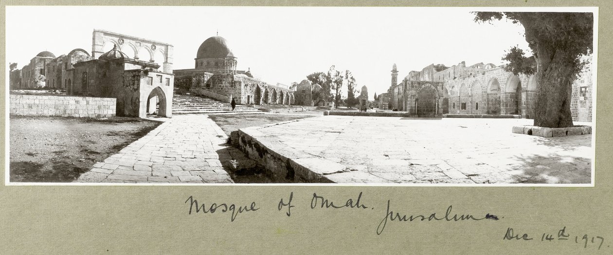 Omar mecset, Jeruzsálem, 1917. december 14 alkotó: Capt. Arthur Rhodes