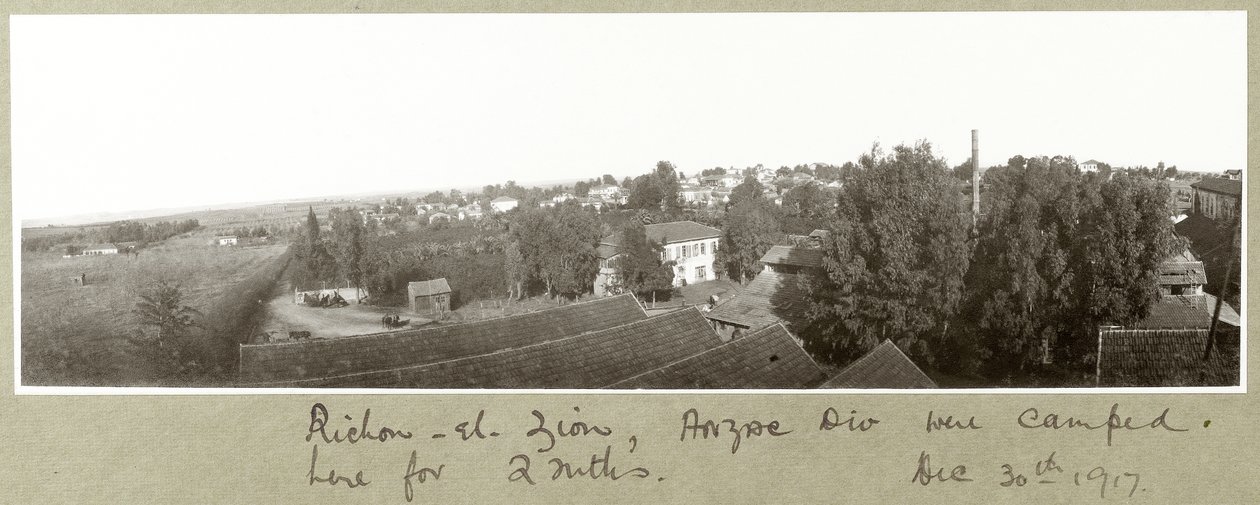 Richon-el-Zion, 1917. december 30 alkotó: Capt. Arthur Rhodes