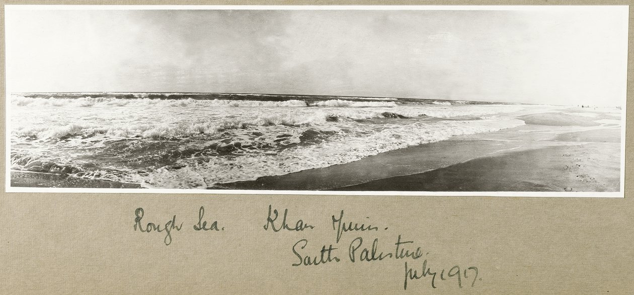 Durva tenger, Khan Yunis, 1917. július alkotó: Capt. Arthur Rhodes