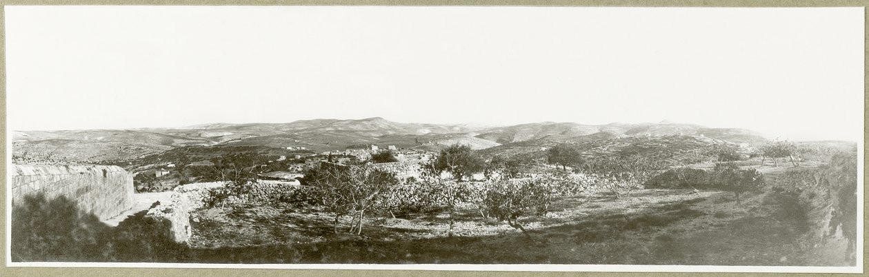 Betlehem: kilátás délre, Heródium a távolban, 1917 alkotó: Capt. Arthur Rhodes