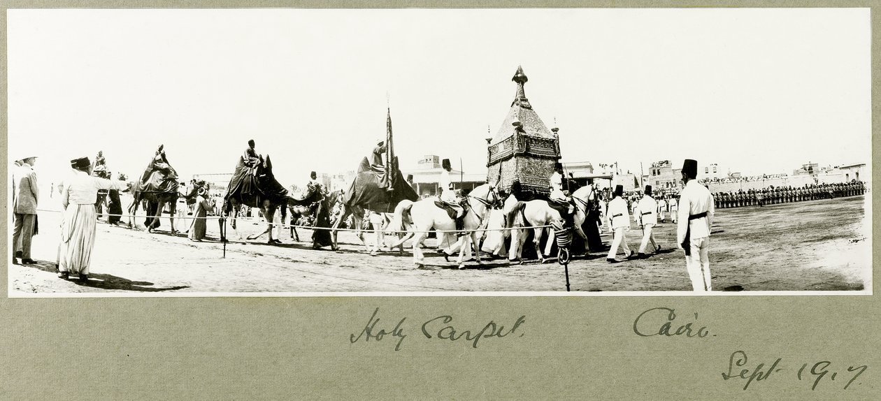 Szent Szőnyeg, Kairó, 1917. szeptember alkotó: Capt. Arthur Rhodes
