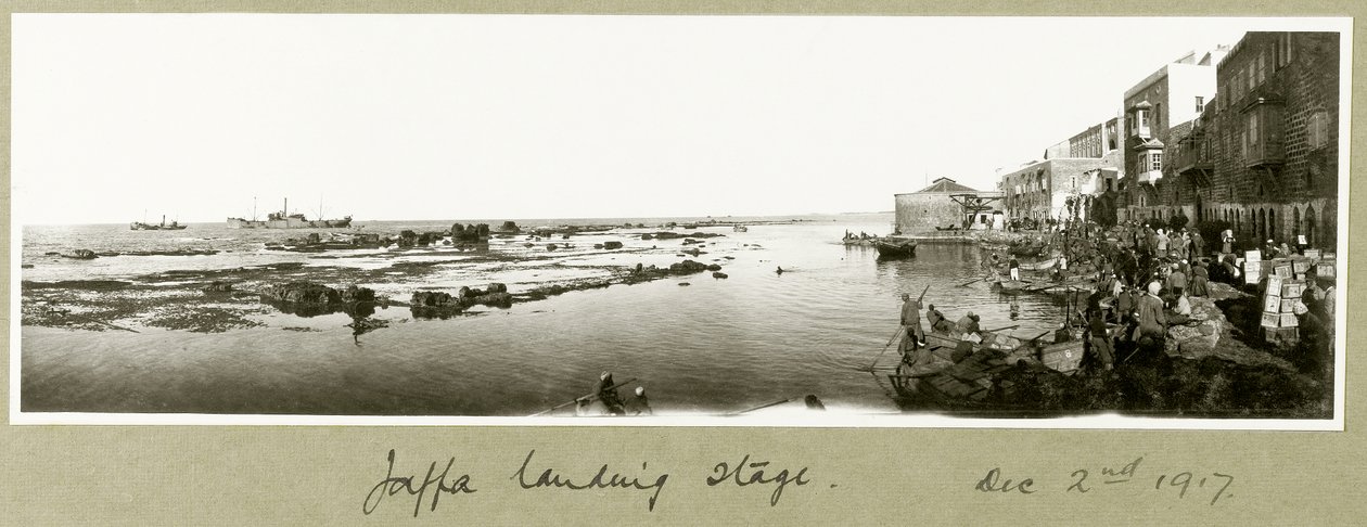 Jaffa leszállóhely, 1917. december 2 alkotó: Capt. Arthur Rhodes