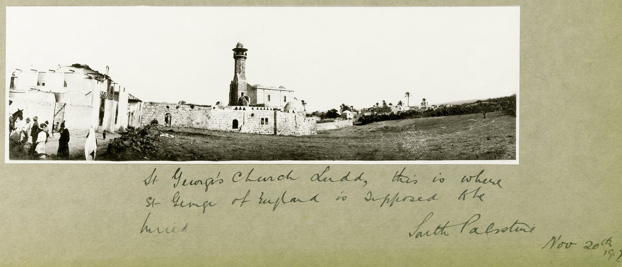 Szent György-templom, Ludd, 1917. december 2 alkotó: Capt. Arthur Rhodes