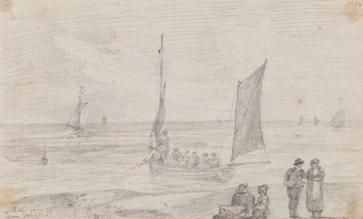 Egy buli indul Brighton Beach közelében, 1815. szeptember 18 alkotó: Capt. Thomas Hastings