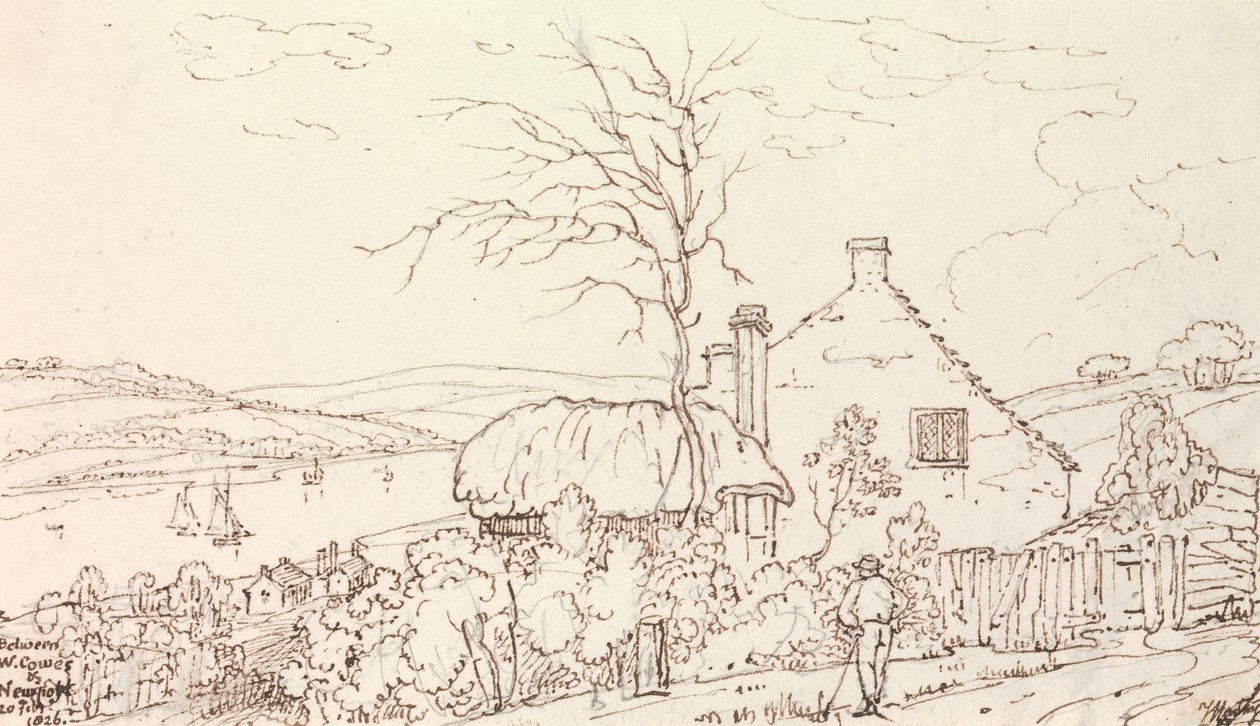 West Cowes és Newport között, 1826. február 20 alkotó: Capt. Thomas Hastings