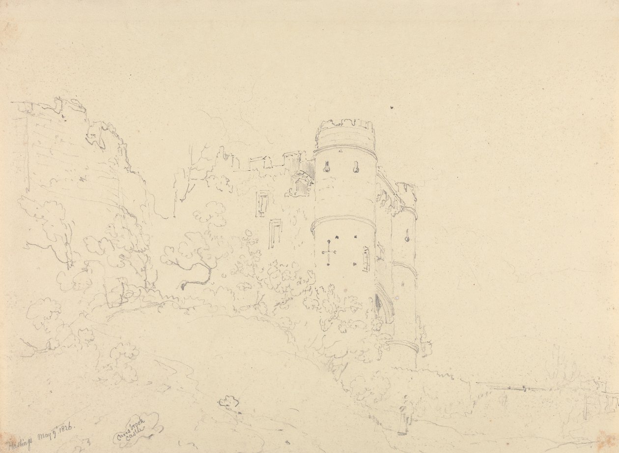 Carisbrooke kastély, 1826. május 9 alkotó: Capt. Thomas Hastings
