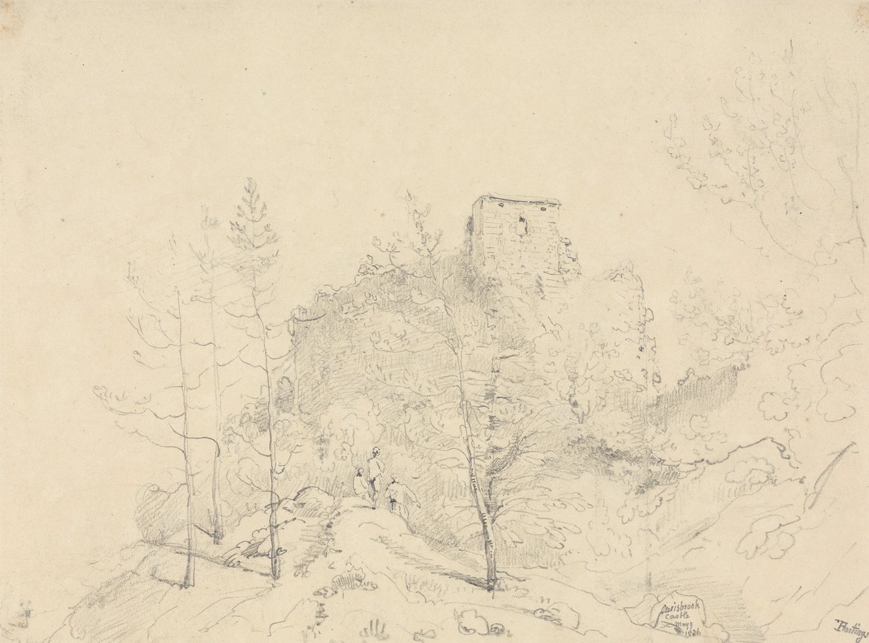 Carisbrooke kastély, 1826. május 9 alkotó: Capt. Thomas Hastings