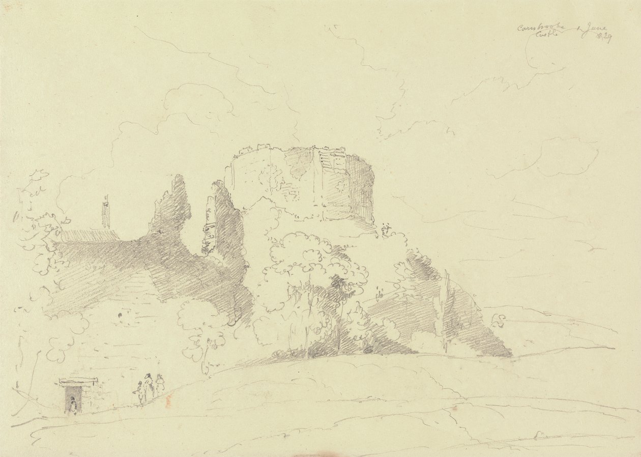 Carisbrooke kastély, Wight-sziget alkotó: Capt. Thomas Hastings