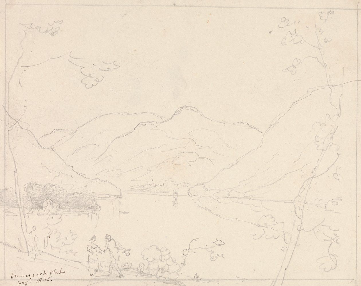 Crummock Water, 1835. augusztus alkotó: Capt. Thomas Hastings