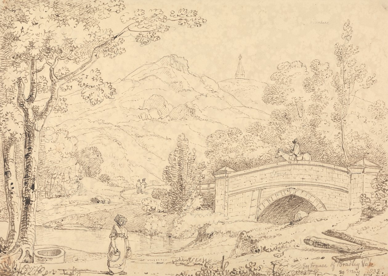 Bradley Vale bejárata, 1833. május 29 alkotó: Capt. Thomas Hastings