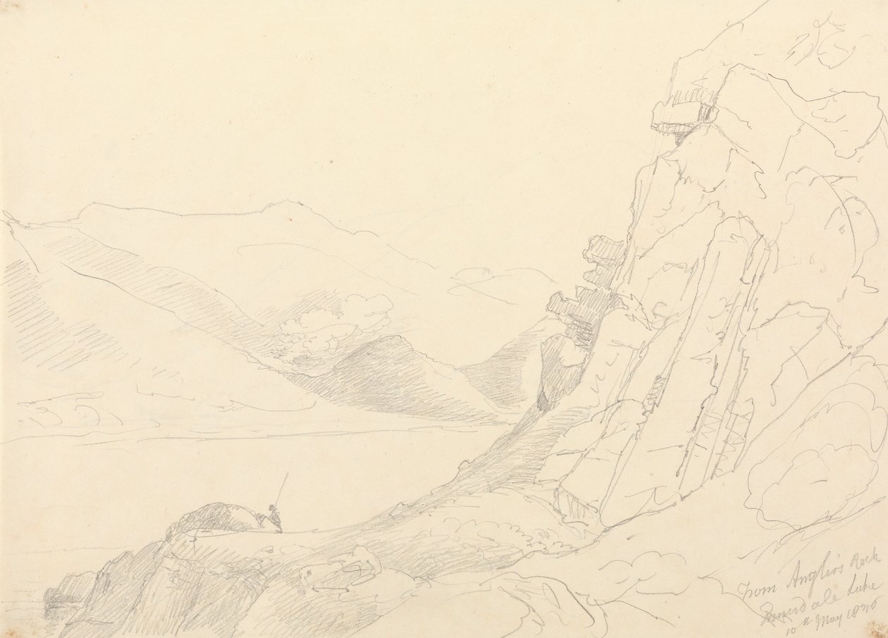 Anglers Rockból, Ennerdale Lake-ből, 1836. május 10 alkotó: Capt. Thomas Hastings