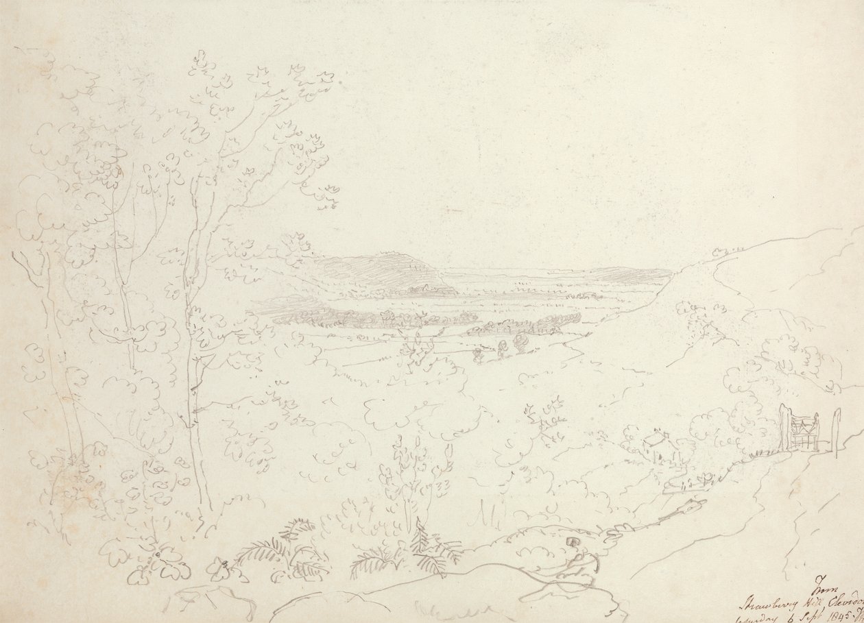 Strawberry Hillből, Clevedonból, 1845. szeptember 6-án, szombaton alkotó: Capt. Thomas Hastings
