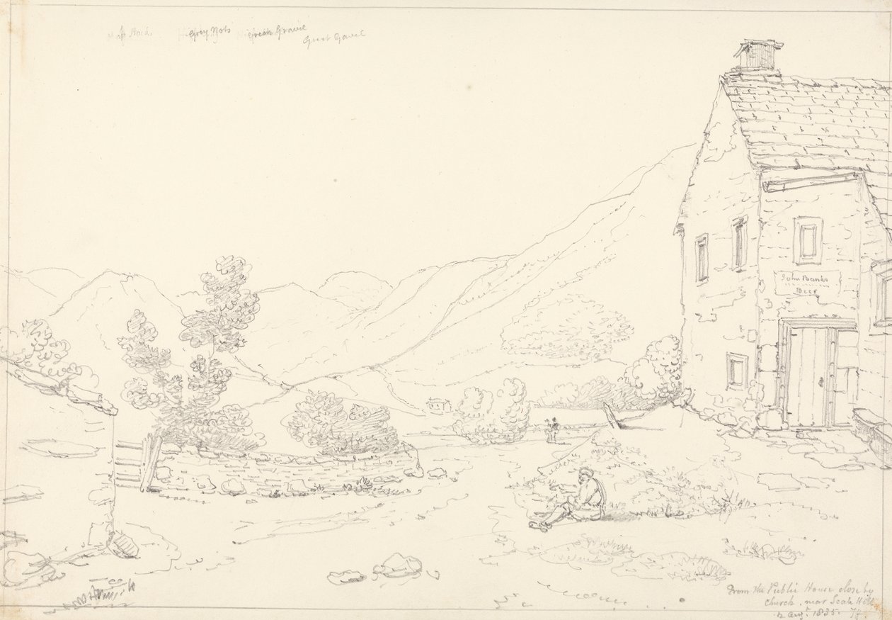 A Scale Hill melletti Népházból, 1835. augusztus 2 alkotó: Capt. Thomas Hastings