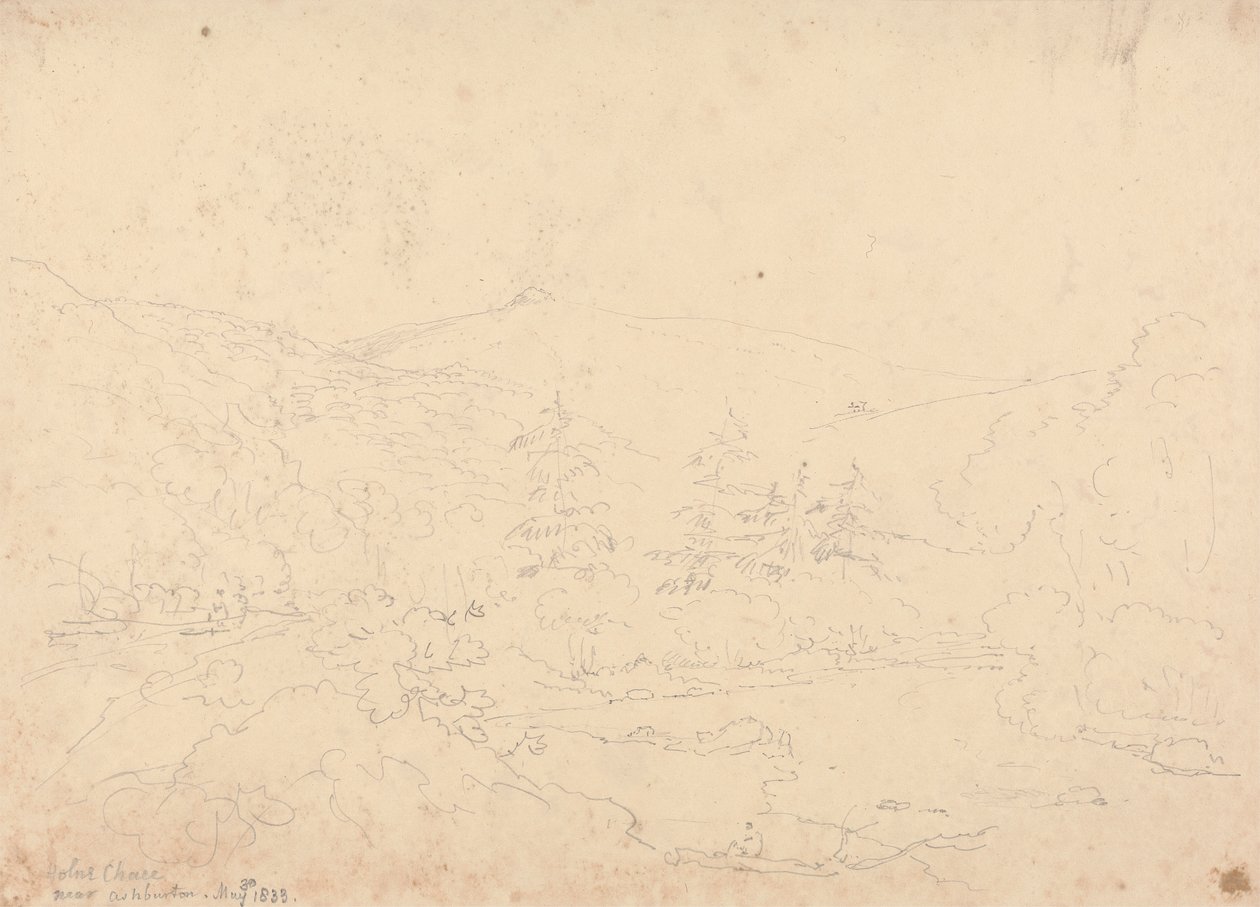 Holne Chase Ashburton közelében, 1833. május 30 alkotó: Capt. Thomas Hastings