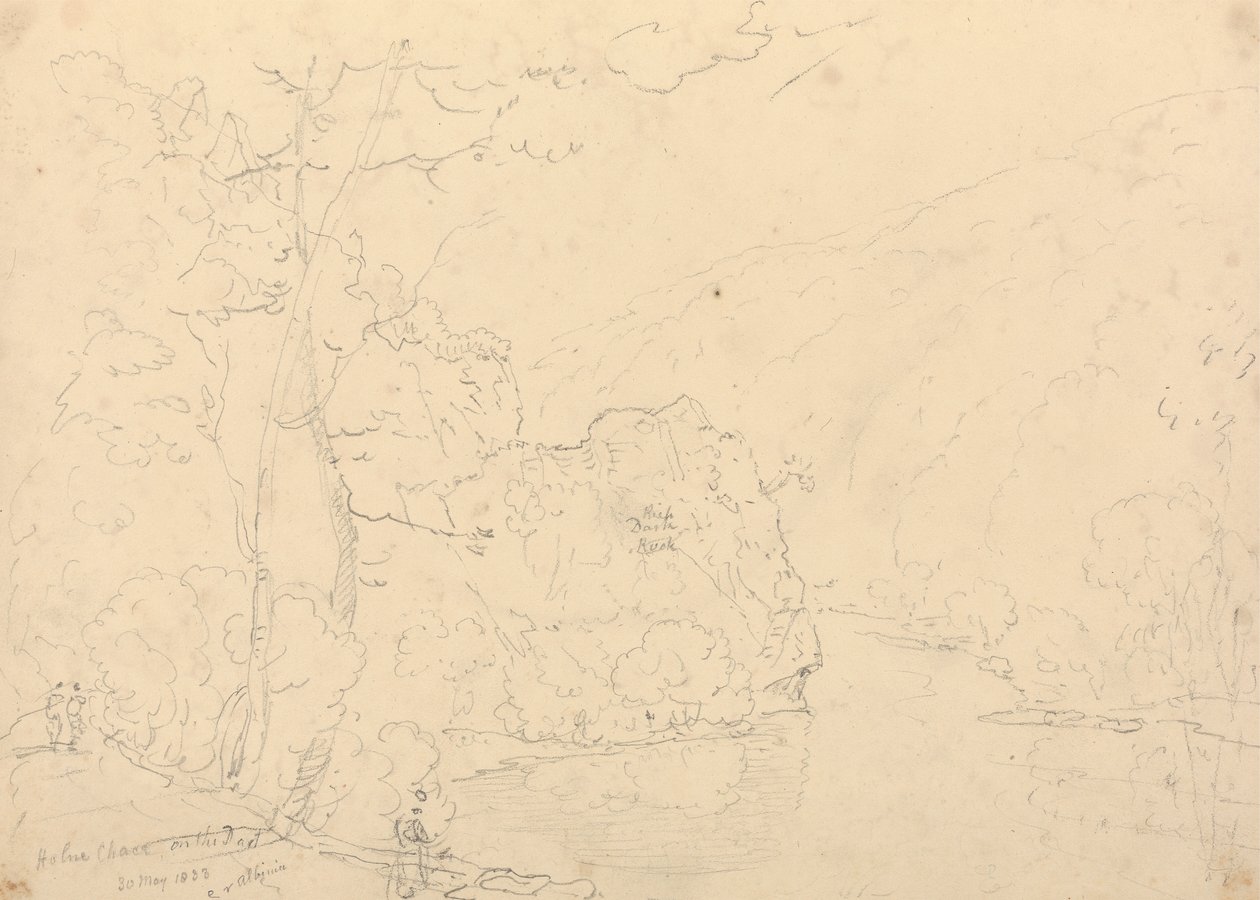 Holne Chase on the Dart, 1833. május 30 alkotó: Capt. Thomas Hastings
