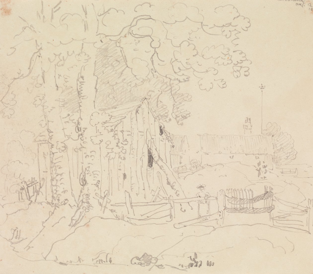 Calbourne-ban, Wight-szigeten, 1829. augusztus 12-én alkotó: Capt. Thomas Hastings