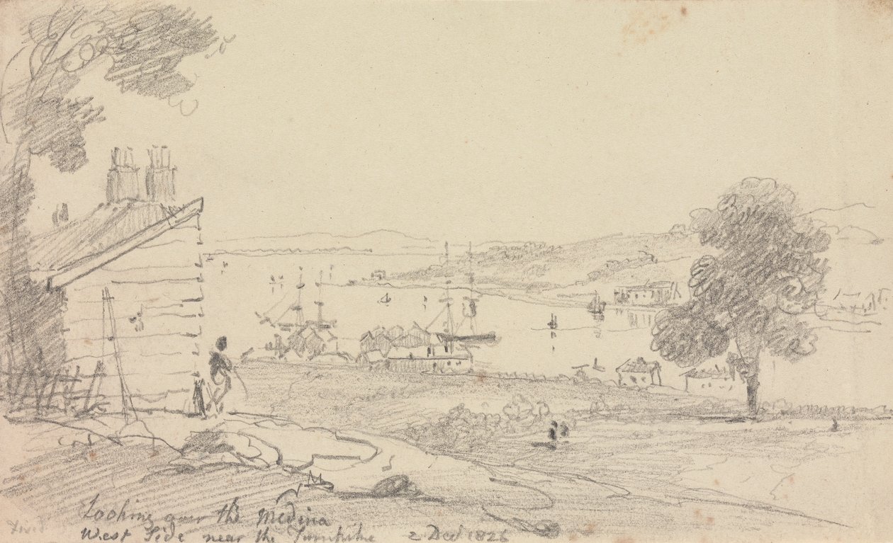 A Medinára nézve, 1826. december 2 alkotó: Capt. Thomas Hastings