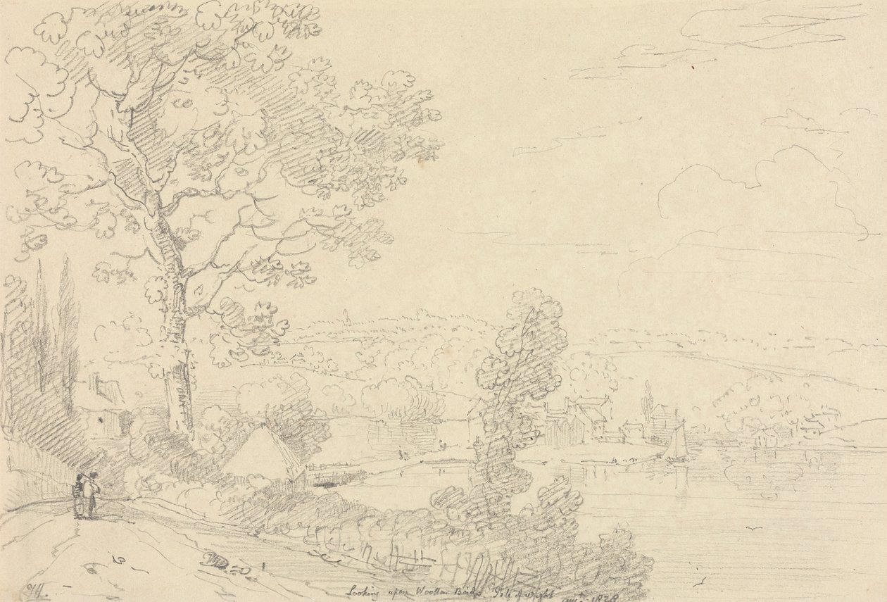 Nézzük a Wootton Bridge-et, Wight-sziget, 1828. augusztus alkotó: Capt. Thomas Hastings