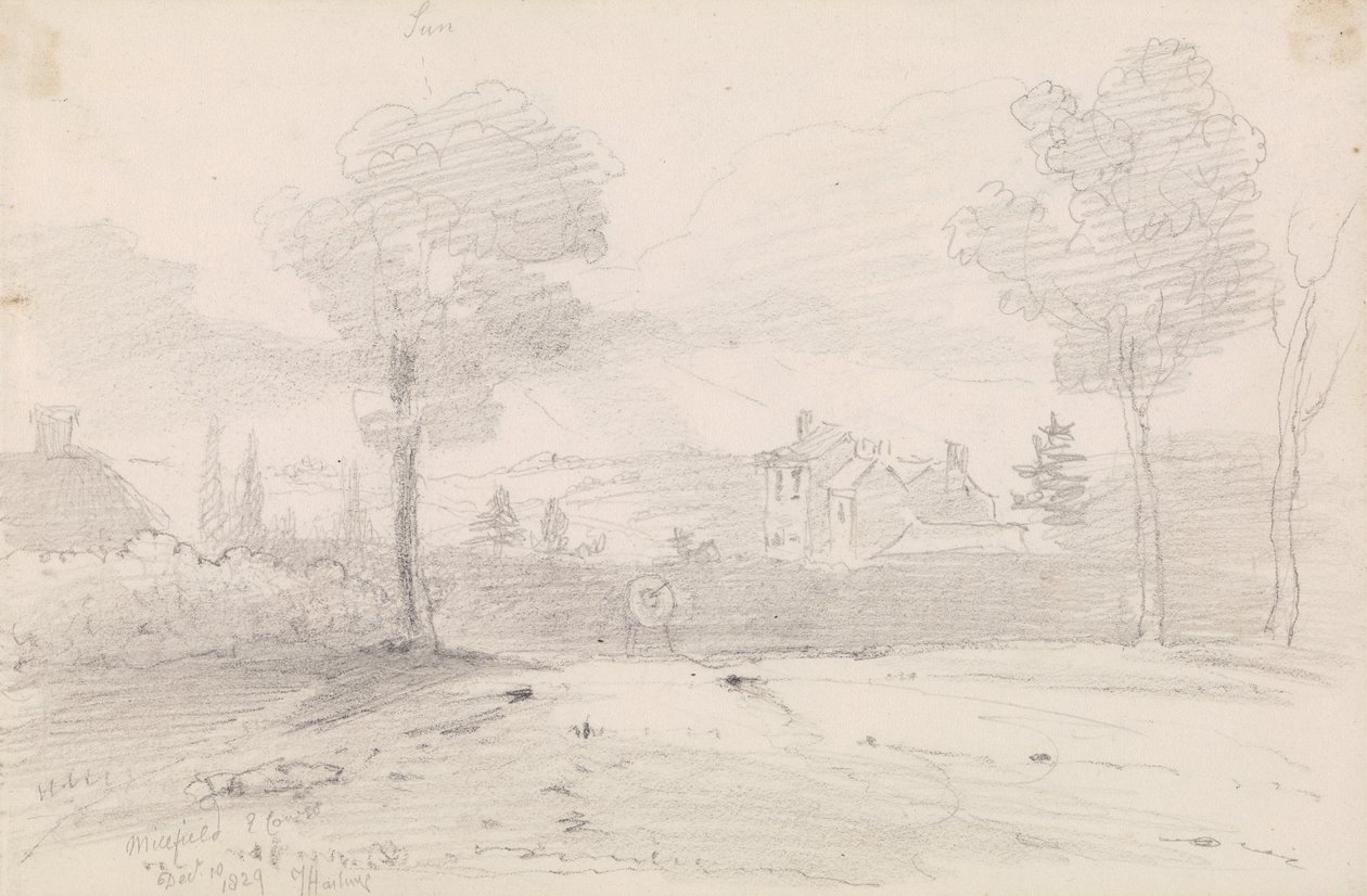 Millfield, East Cowes, 1829. december 10 alkotó: Capt. Thomas Hastings