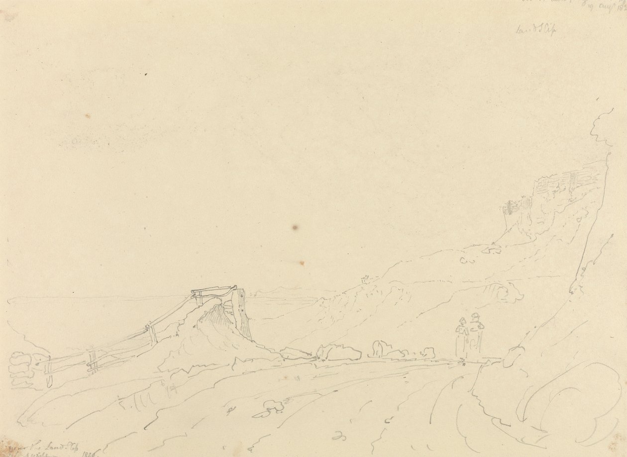 Blackgang Chine közelében, 1826. augusztus 19 alkotó: Capt. Thomas Hastings