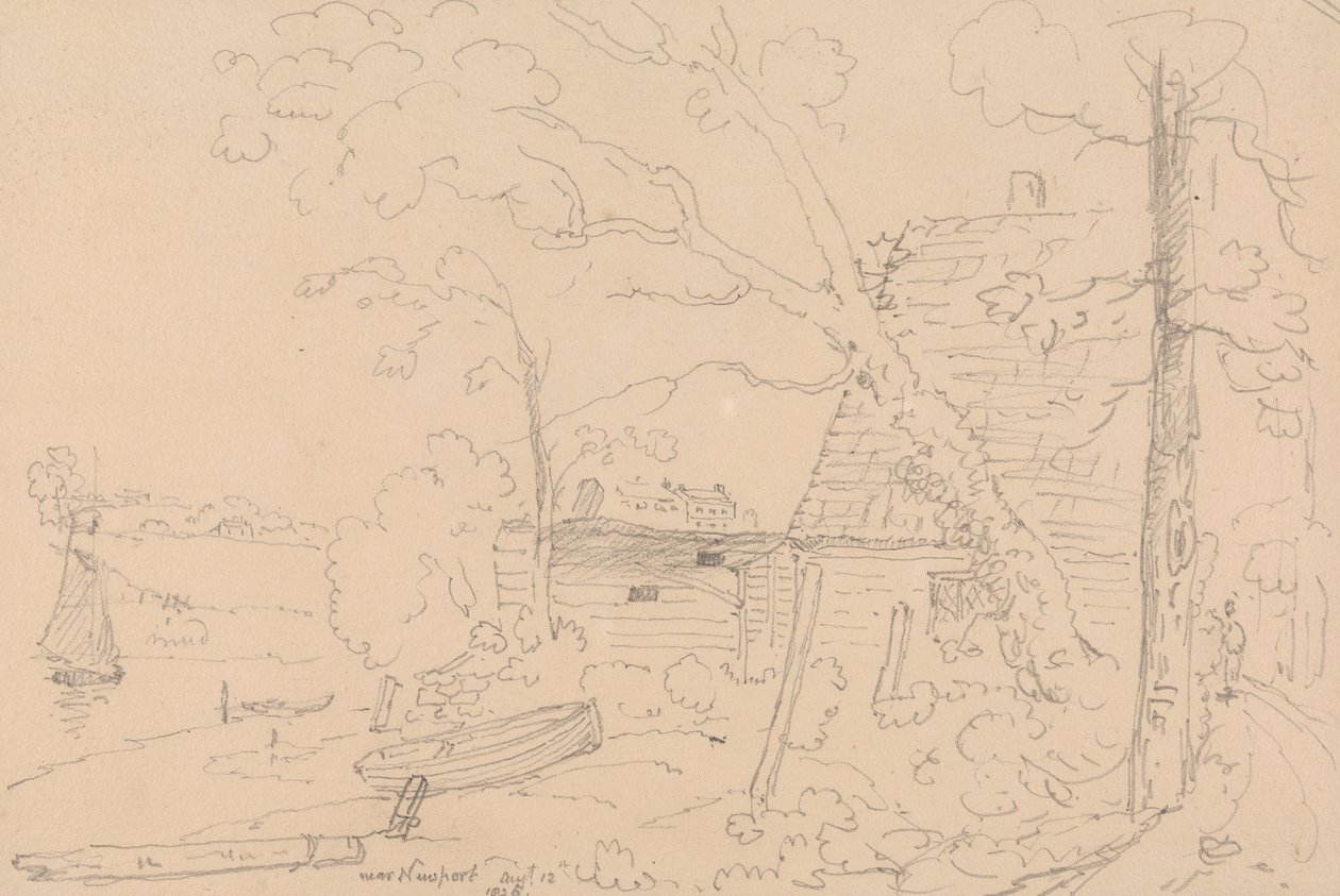 Newport közelében, 1826. augusztus 12 alkotó: Capt. Thomas Hastings