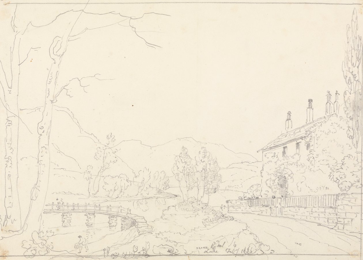 A Rydal-tó közelében, 1836. február 10 alkotó: Capt. Thomas Hastings