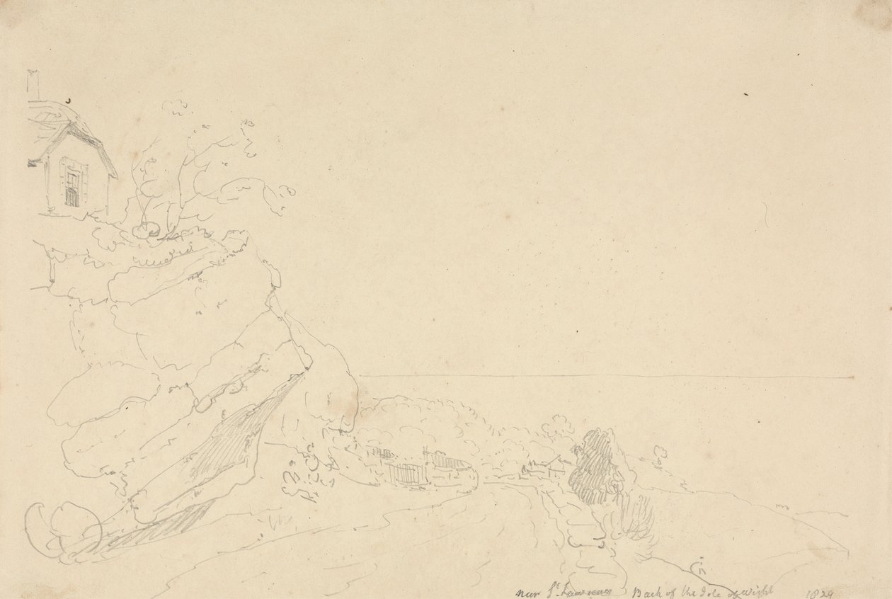 Szent Lőrinc közelében, Wight-szigeten alkotó: Capt. Thomas Hastings
