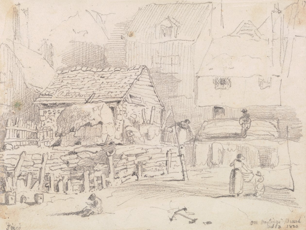Hastings Beachen, 1820. október 3 alkotó: Capt. Thomas Hastings