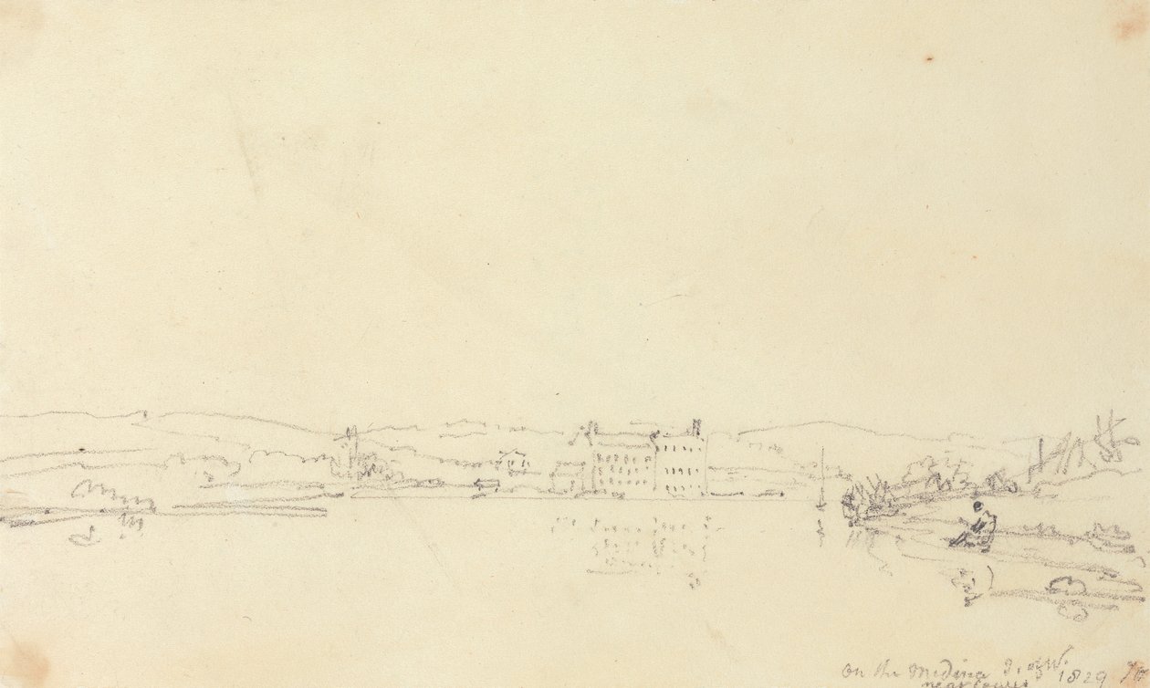 A Medinán, Cowes közelében, Wight-szigeten alkotó: Capt. Thomas Hastings