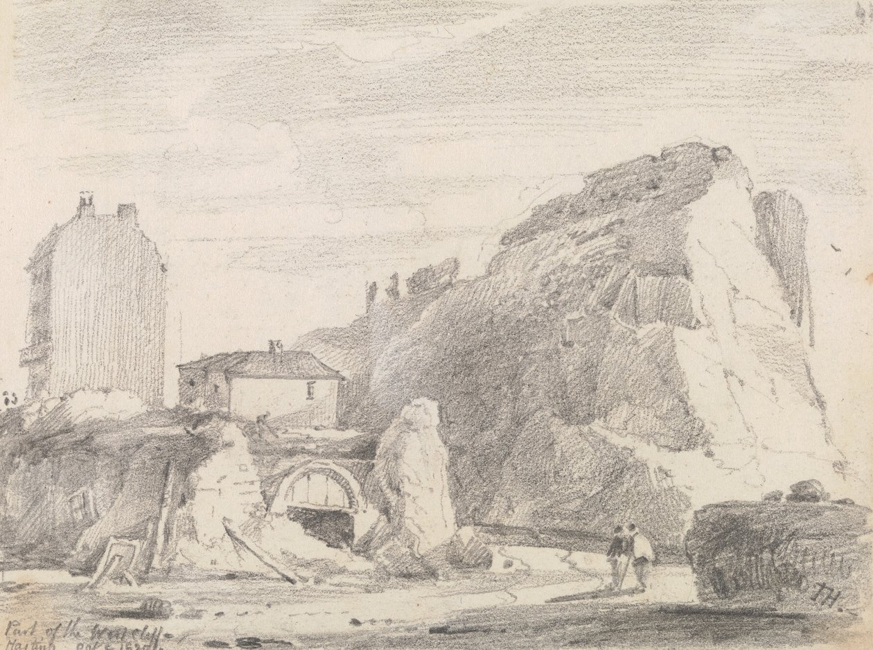 A West Cliff része, Hastings, 1820. október 8 alkotó: Capt. Thomas Hastings