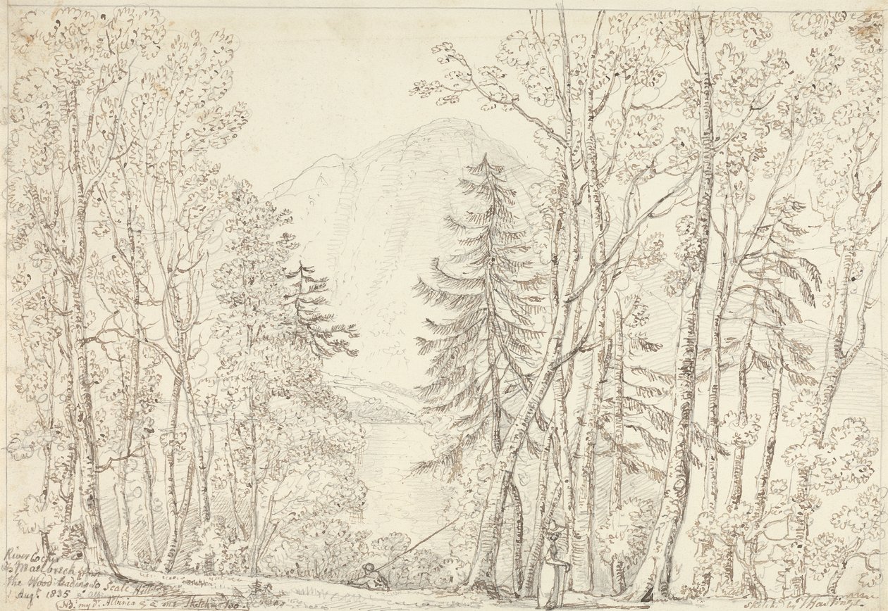River Cocker és Mellbreak, 1835. augusztus 1 alkotó: Capt. Thomas Hastings