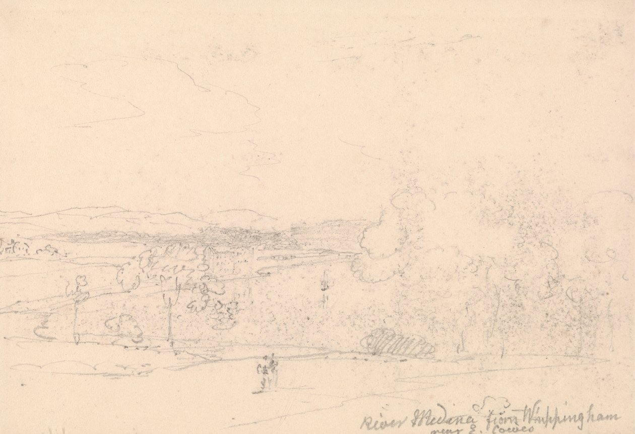 Medina folyó Whippinghamből East Cowes közelében alkotó: Capt. Thomas Hastings