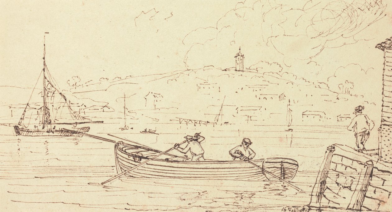 Hajósok vázlata, West Cowes, 1826. február 16 alkotó: Capt. Thomas Hastings