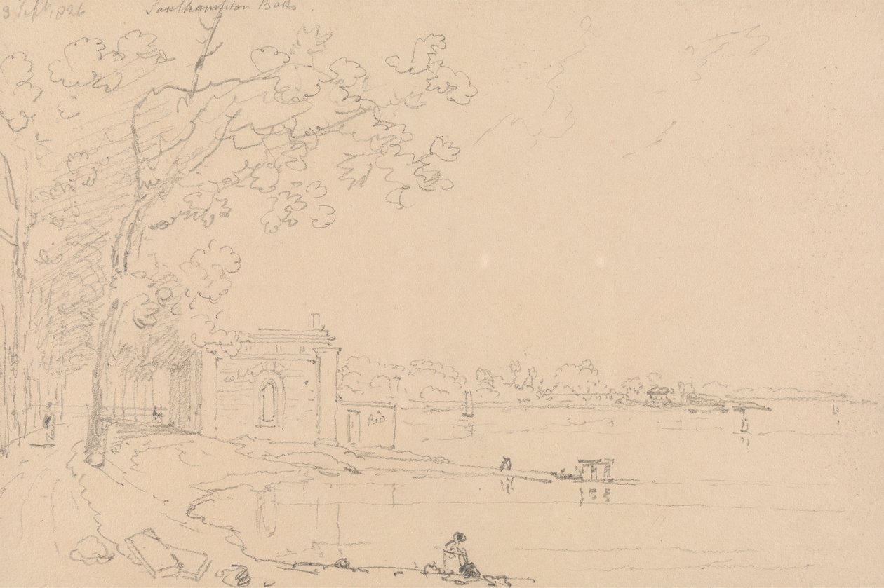 Southampton Baths, 1826. szeptember 3 alkotó: Capt. Thomas Hastings