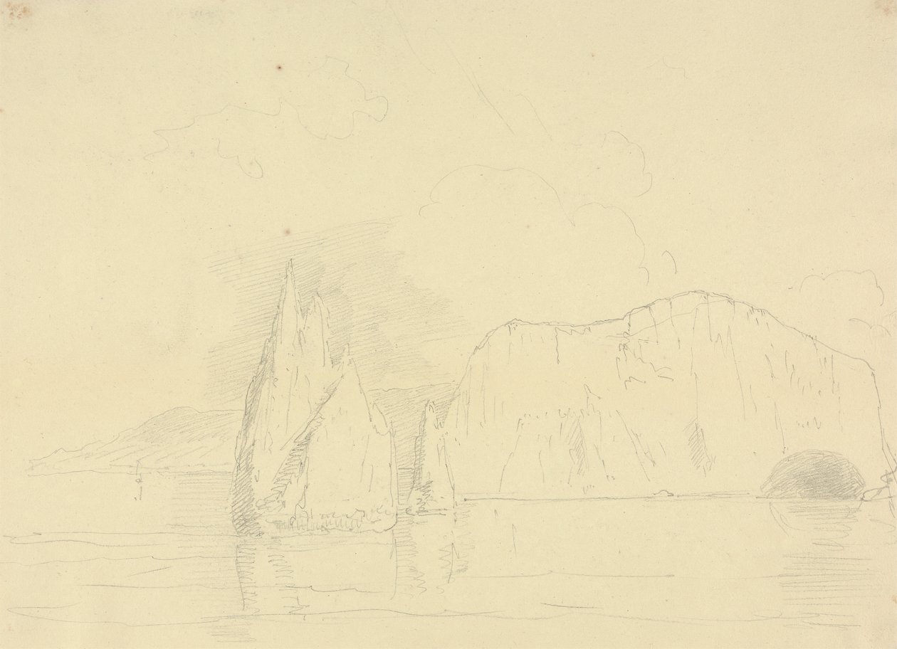 The Needles and Freshwater Cliffs, Isle of Wight alkotó: Capt. Thomas Hastings