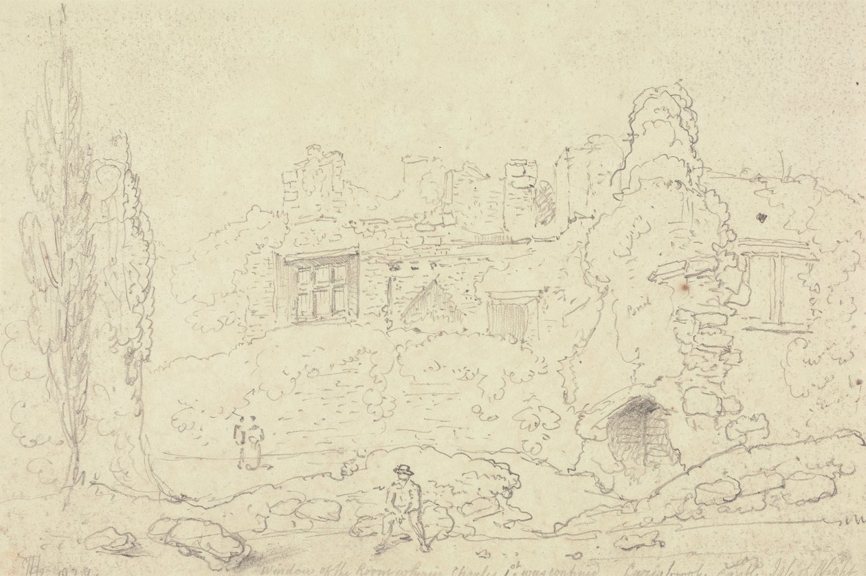 A szoba ablaka, ahol I. Károlyt bezárták, a Carisbrooke kastély alkotó: Capt. Thomas Hastings