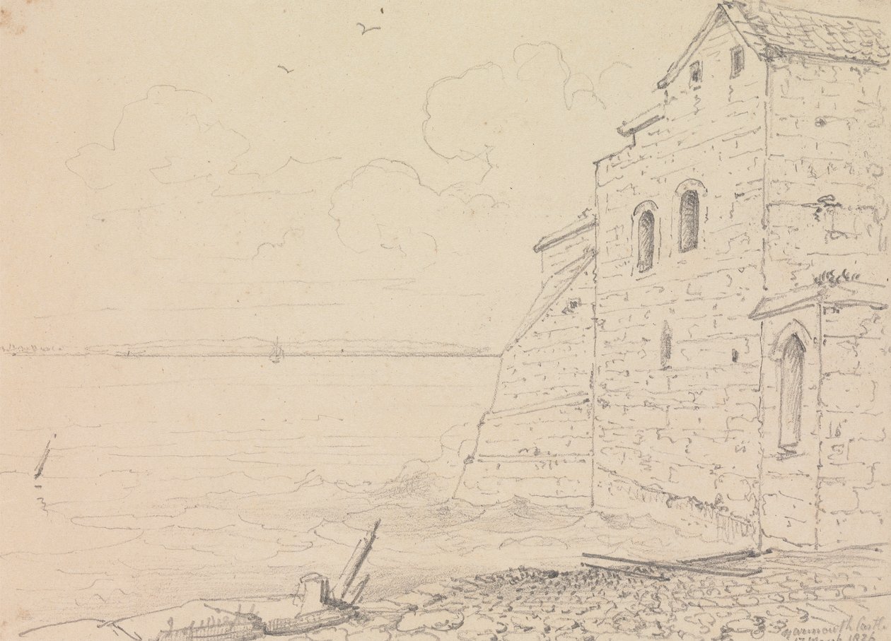 Yarmouth kastély, 1826. március 17 alkotó: Capt. Thomas Hastings