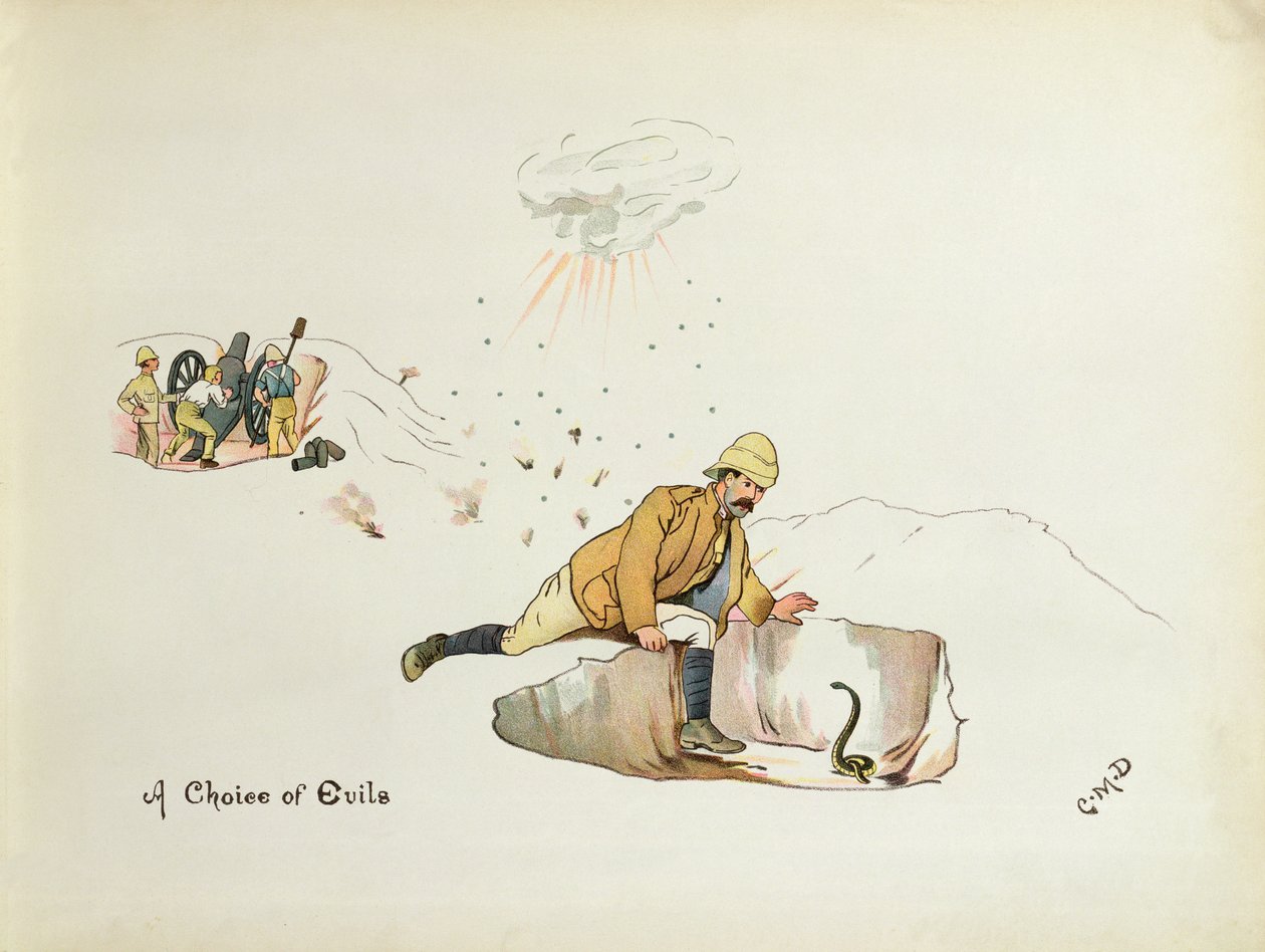 A Choice of Evils, „The Leaguer of Ladysmith”, 1900 alkotó: Captain Clive Dixon
