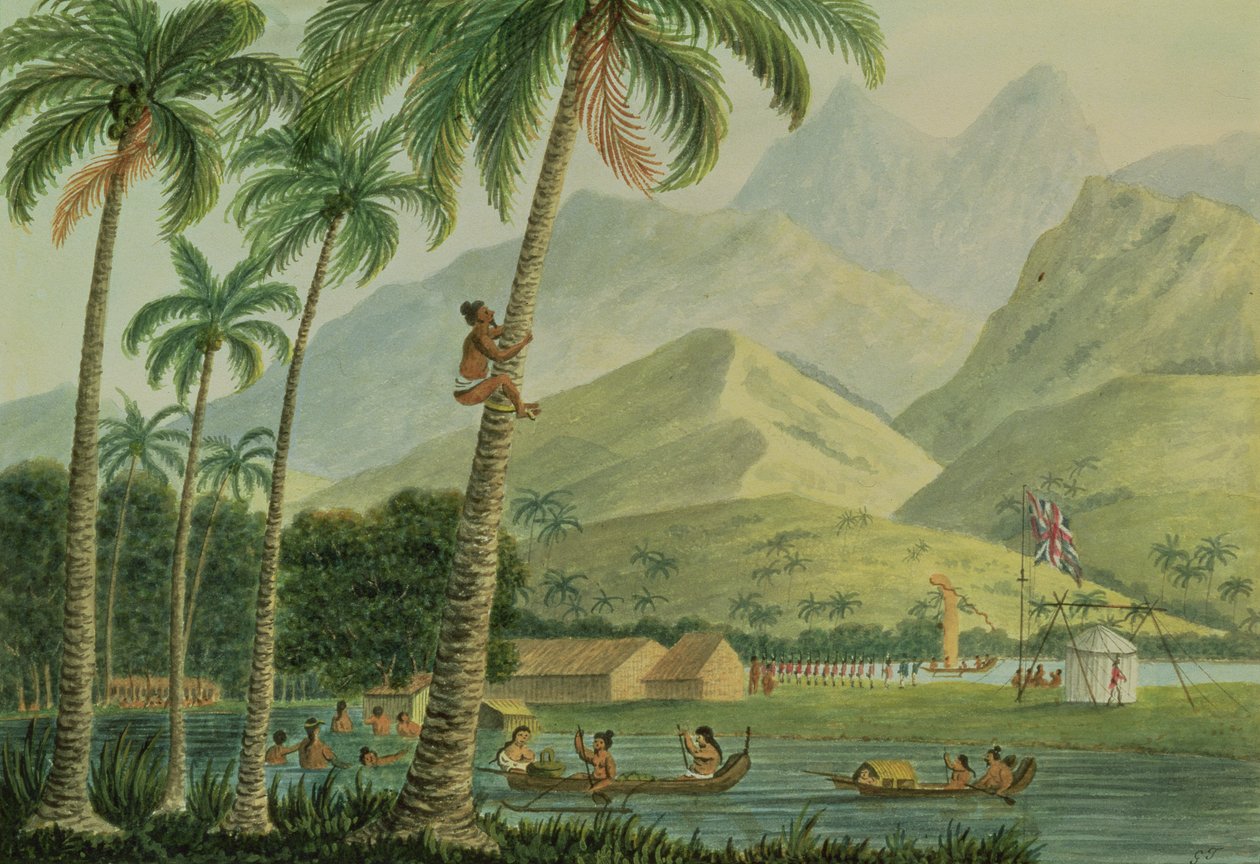 Csillagvizsgáló, Point Venus, Otahytey, 1792 alkotó: Captain George Tobin
