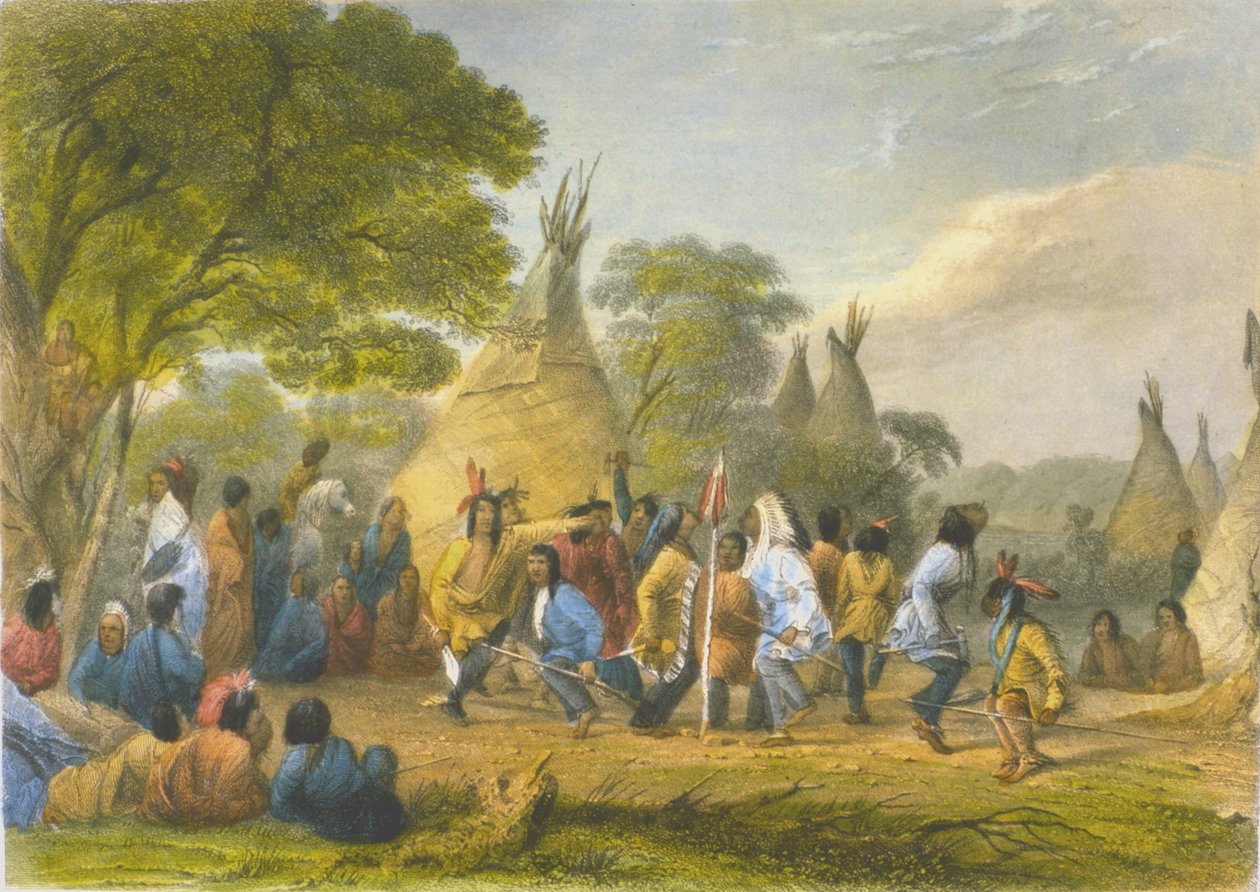 Dakoták kutyatánca, 1853 alkotó: Captain Seth Eastman