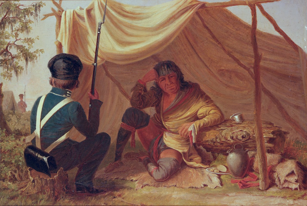 Osceola fogságban, 1837 körül alkotó: Captain Seth Eastman