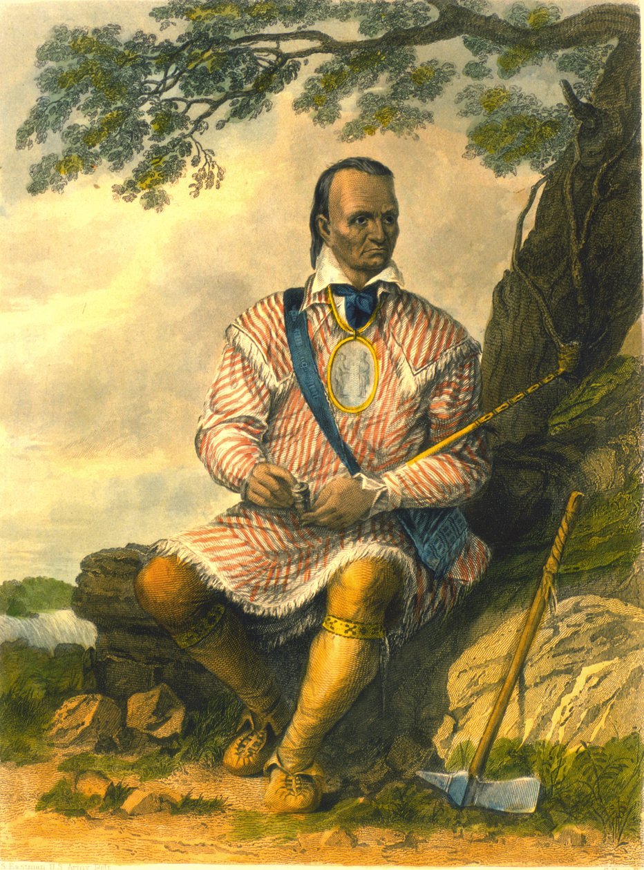 Red Jacket, a szenecák törzsfőnöke, 1853 alkotó: Captain Seth Eastman
